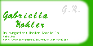 gabriella mohler business card